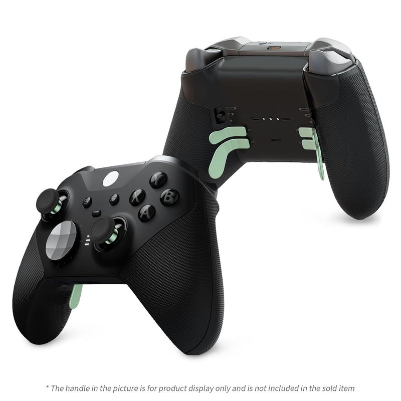 KD.FLY 13-in-1 Metal Thumbsticks Replacement Kits for Xbox Elite Series 2, Xbox Elite 2 Controller Accessories, Includes Magnetic Joysticks, Paddles, Silicone Caps, Storage Bag, Macaron Green - Image 2